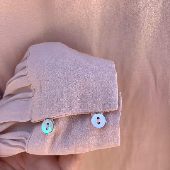 H&M Blush pink blouse size 2 - Picture 3 of 5